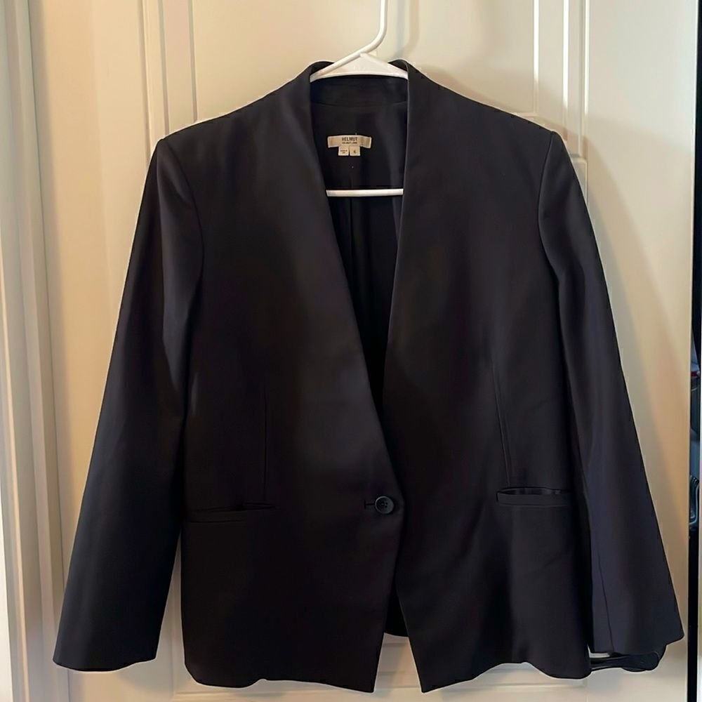 Helmut Lang Black Single Button Jacket - image 1
